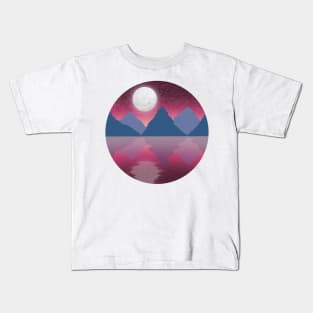 Moon reflecting over water Kids T-Shirt